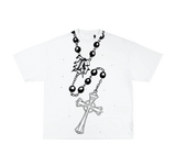 Rhinestone Rosary Tee - Lost Desires [WHT]