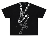 Rhinestone Rosary Tee - Lost Desires [BLK]