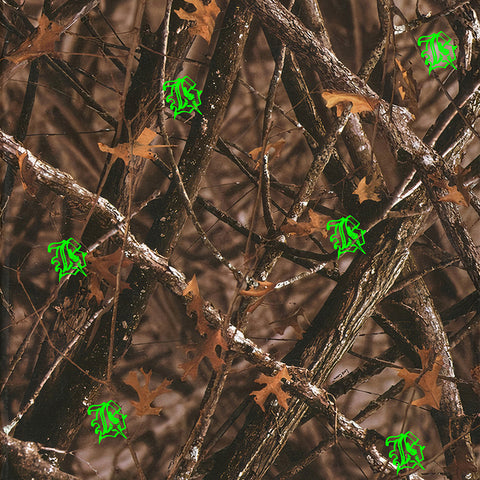 Neon Green Forest Camo Bandana